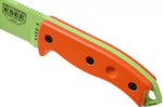 Couteau Esee 5 ESEE-5P-VG-E lame acier carbone venom green 13,7cm manche G10 orange + étui
