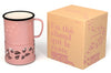 Mug à thé Cookut Sixtea chauffé à la bougie rose