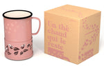 Mug à thé Cookut Sixtea chauffé à la bougie rose