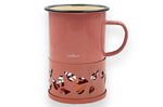 Mug à thé Cookut Sixtea chauffé à la bougie rose