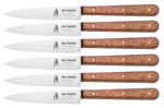 Coffret de 6 couteaux de table Au Nain manche en bois