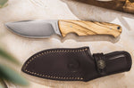 Couteau Böker Arbolito Vultur 02BA415 lame en acier 9,8cm manche en bois d'olivier + étui en cuir