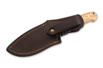 Couteau Böker Arbolito Vultur 02BA415 lame en acier 9,8cm manche en bois d'olivier + étui en cuir