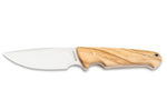 Couteau Böker Arbolito Vultur 02BA415 lame en acier 9,8cm manche en bois d'olivier + étui en cuir