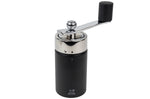 Moulin à muscade à manivelle Peugeot Isen en inox et bois de hêtre noir mat 15cm