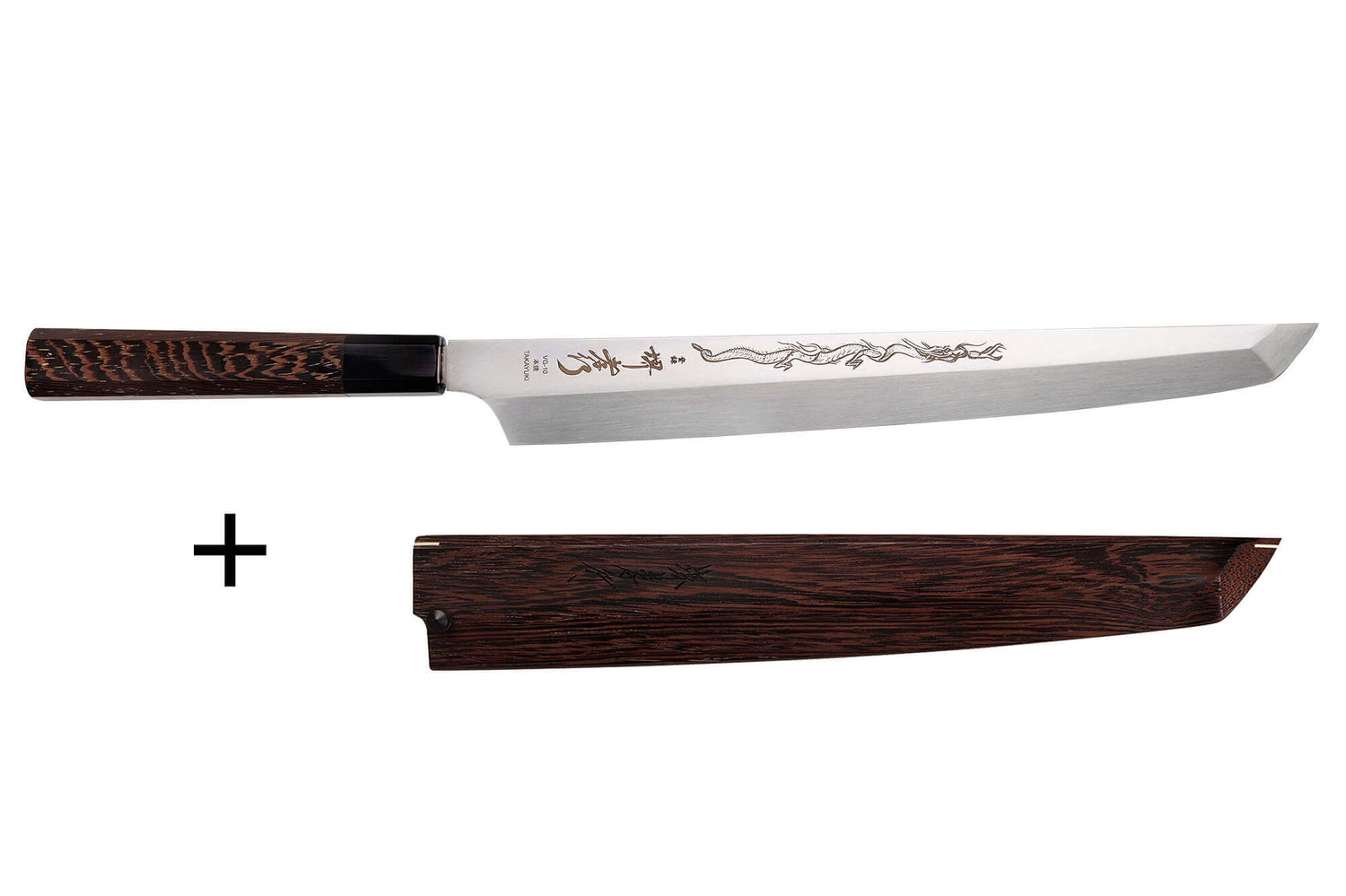 Couteau sakimaru yanagiba 30cm japonais artisanal Sakai Takayuki Honyaki Shoryu VG10
