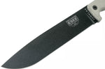 Machette Esee Junglas JUNGLAS-E lame acier carbone noir 26,5cm manche micarta gris + étui