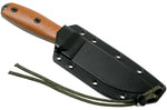 Couteau Esee 4 4POD-011 lame acier carbone vert 11,6cm manche micarta marron + étui