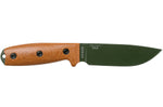 Couteau Esee 4 4POD-011 lame acier carbone vert 11,6cm manche micarta marron + étui