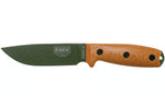 Couteau Esee 4 4POD-011 lame acier carbone vert 11,6cm manche micarta marron + étui
