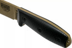 Couteau Esee 4 4PDE-001 lame acier carbone dark earth 11,6cm manche G10 noir + étui