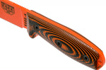Couteau Esee 4 4POR-006 lame acier carbone orange 11,6cm manche G10 orange/noir + étui