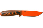 Couteau Esee 4 4POR-006 lame acier carbone orange 11,6cm manche G10 orange/noir + étui