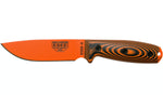 Couteau Esee 4 4POR-006 lame acier carbone orange 11,6cm manche G10 orange/noir + étui