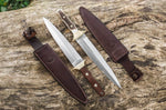 Couteau Böker Arbolito Colmillo Guayacan 02BA918G lame en acier 25cm manche en bois de Guayacan + étui en cuir