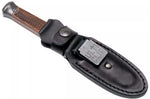 Couteau Böker P08 Damascus 121515DAM lame damassée 8,2cm manche en bois + étui en cuir