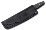 Couteau Böker AK1 Damas 122509DAM lame damassée 7,9cm manche en carbone + étui en cuir