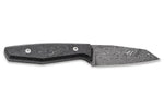 Couteau Böker AK1 Damas 122509DAM lame damassée 7,9cm manche en carbone + étui en cuir