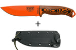 Couteau Esee 5 5POR-006 lame acier carbone orange 13,2cm manche G10 noir/orange + étui