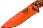 Couteau Esee 5 5POR-006 lame acier carbone orange 13,2cm manche G10 noir/orange + étui