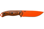 Couteau Esee 5 5POR-006 lame acier carbone orange 13,2cm manche G10 noir/orange + étui