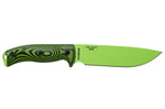 Couteau Esee 6 6PVG-007 lame acier carbone venom green 16,5cm manche G10 vert/noir + étui