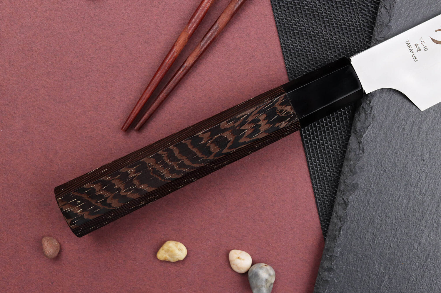 Couteau sakimaru yanagiba 30cm japonais artisanal Sakai Takayuki Honyaki Shoryu VG10