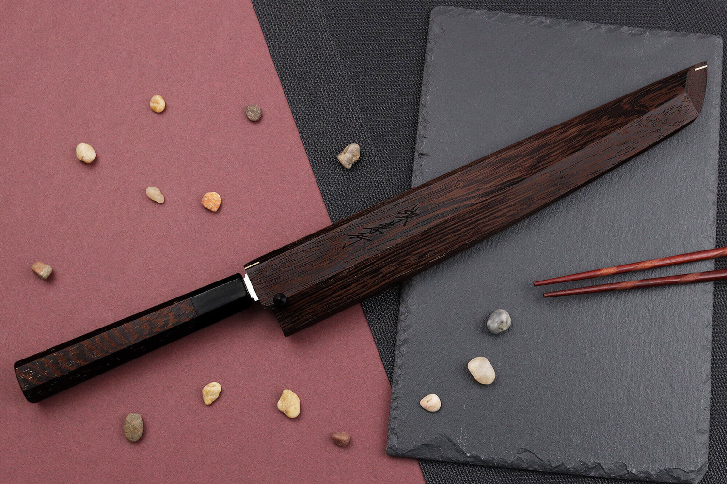 Couteau sakimaru yanagiba 30cm japonais artisanal Sakai Takayuki Honyaki Shoryu VG10