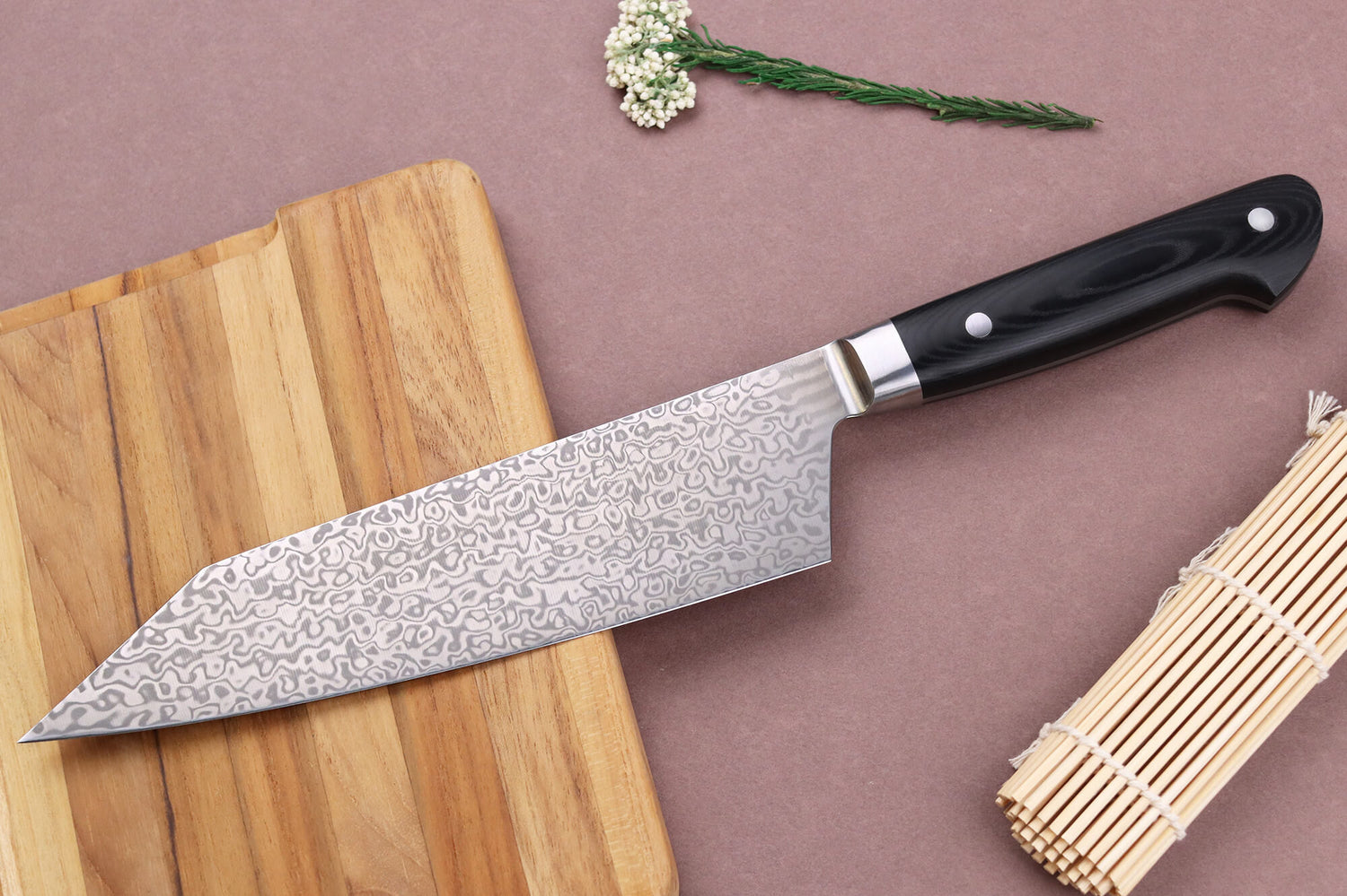 Couteau kengata 19cm japonais Sakai Takayuki Coreless Damascus