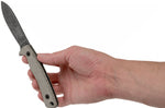 Couteau Esee Ashley Game ESEE-AGK lame acier carbone noir 9,1cm manche micarta gris + étui cuir