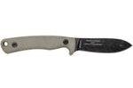 Couteau Esee Ashley Game ESEE-AGK lame acier carbone noir 9,1cm manche micarta gris + étui cuir
