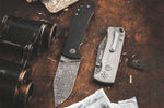 Couteau pliant Böker Tiger Damas 111103DAM manche en micarta noir 11,5cm