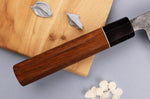 Couteau kiritsuke 24cm japonais artisanal Yuzo Black Nashiji