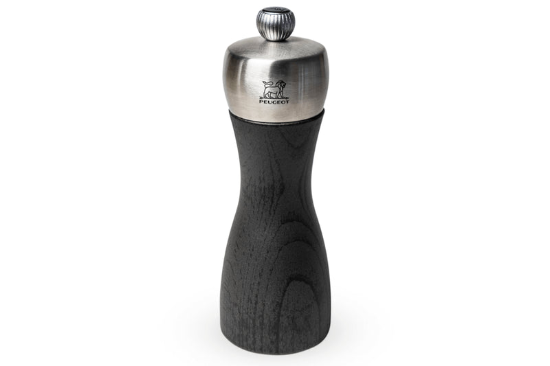 Moulin à poivre manuel Peugeot Fidji en bois de hêtre et inox collection graphite 15cm