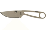 Couteau de cou Esee Izula Desert Tan IZULA-DT lame acier carbone 6,7cm manche en acier + étui