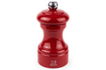 Moulin à poivre manuel Peugeot Bistro en bois de hêtre laqué rouge passion 10cm