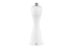 Moulin à sel sec manuel Peugeot Tahiti en bois de hêtre blanc mat - 20 cm