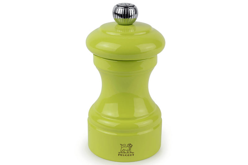 Moulin à poivre manuel Peugeot Bistro en bois de hêtre laqué vert pistache 10cm