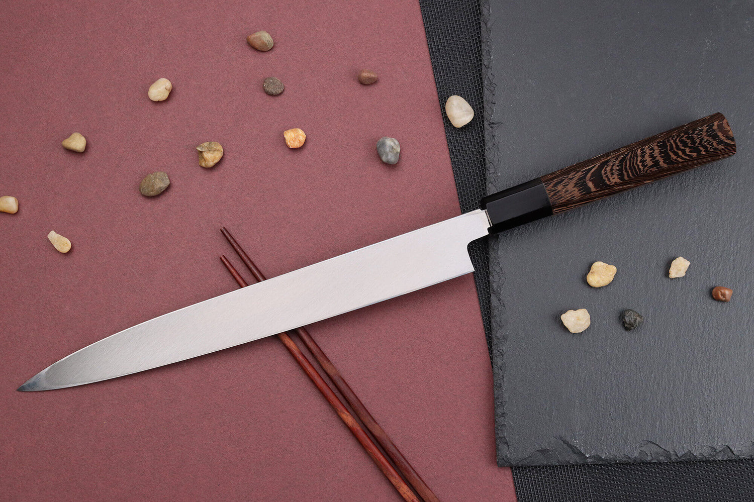 Couteau yanagiba 27cm japonais artisanal Sakai Takayuki Honyaki Shoryu VG10
