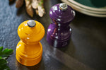 Moulin à poivre manuel Peugeot Bistro en bois de hêtre laqué aubergine 10cm