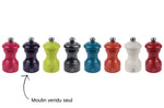 Moulin à poivre manuel Peugeot Bistro en bois de hêtre laqué aubergine 10cm