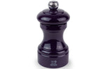Moulin à poivre manuel Peugeot Bistro en bois de hêtre laqué aubergine 10cm