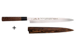 Couteau yanagiba 30cm japonais artisanal Sakai Takayuki Honyaki Shoryu VG10