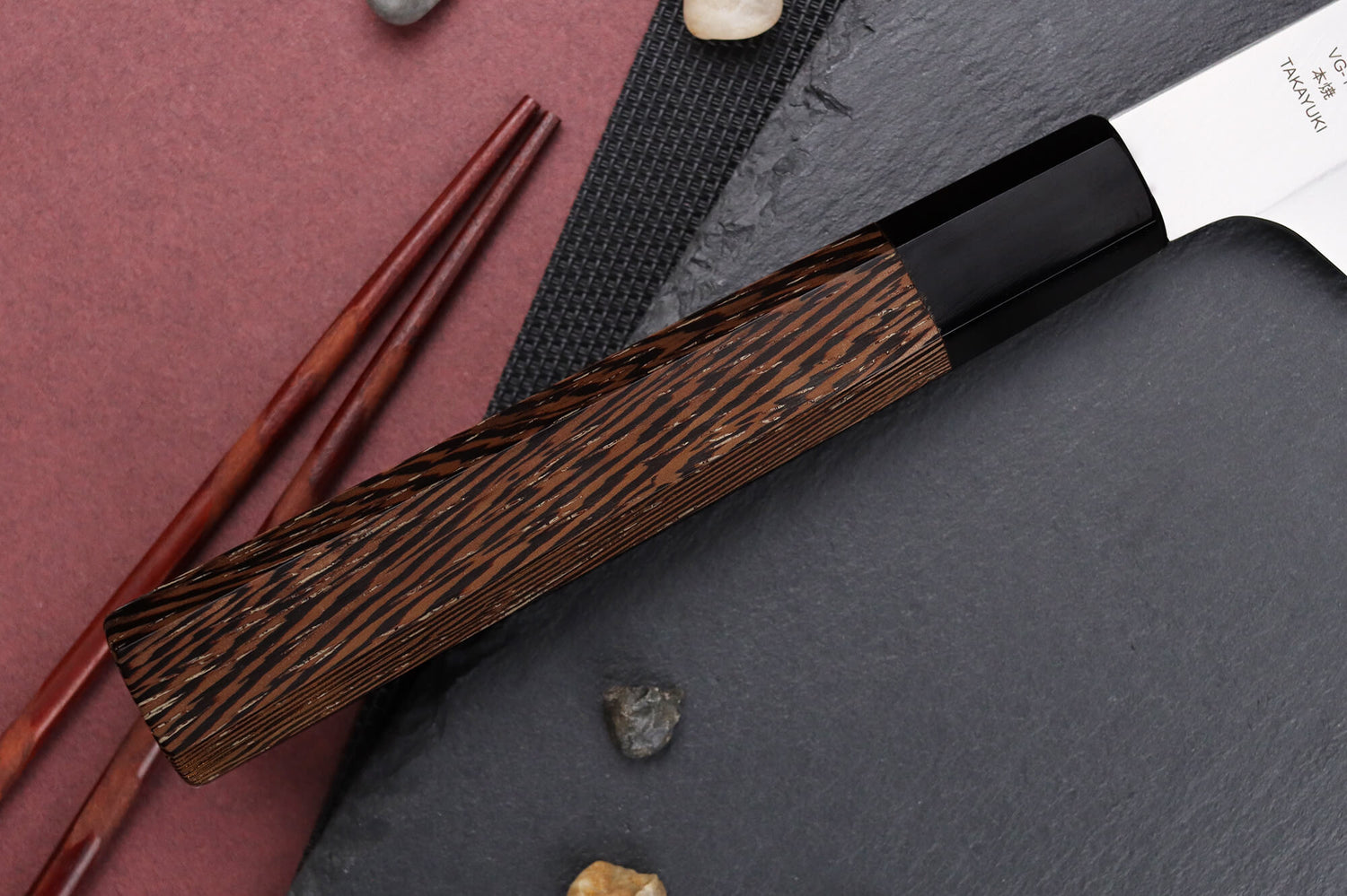 Couteau yanagiba 30cm japonais artisanal Sakai Takayuki Honyaki Shoryu VG10