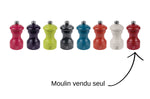 Moulin à sel sec manuel Peugeot Bistro en bois laqué rouge passion 10cm