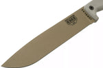 Machette Esee Junglas JUNGLAS-DE-E lame acier carbone Dark Earth 26,5cm manche micarta gris + étui