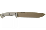 Machette Esee Junglas JUNGLAS-DE-E lame acier carbone Dark Earth 26,5cm manche micarta gris + étui