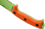 Machette Esee Junglas JUNGLAS-VG-E lame carbone venom green 26,5cm manche G10 orange + étui