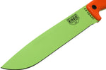 Machette Esee Junglas JUNGLAS-VG-E lame carbone venom green 26,5cm manche G10 orange + étui