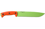 Machette Esee Junglas JUNGLAS-VG-E lame carbone venom green 26,5cm manche G10 orange + étui